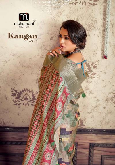 KANGAN VOL-02 BY MAHAMANI CREATION SILK SAREE MANUFACTURER IN INDIA